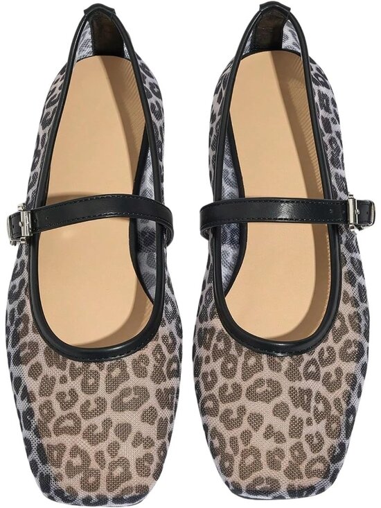 Shoes - Women's Black Comfortable Dressy Square Closed Toe Casual Ballet Flats Shoes
